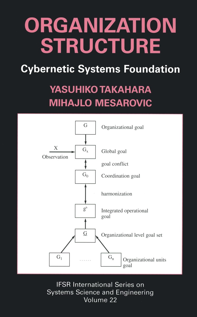 Titlebook: Organization Structure: Cybernetic Systems Foundation; Yasuhiko Takahara,Mihajlo Mesarovic Book 2003 Springer Science+Business Media New Y Titlebook: Organization Structure: Cybernetic Systems Foundation; Yasuhiko Takahara,Mihajlo Mesarovic Book 2003 Springer Science+Business Media New Y