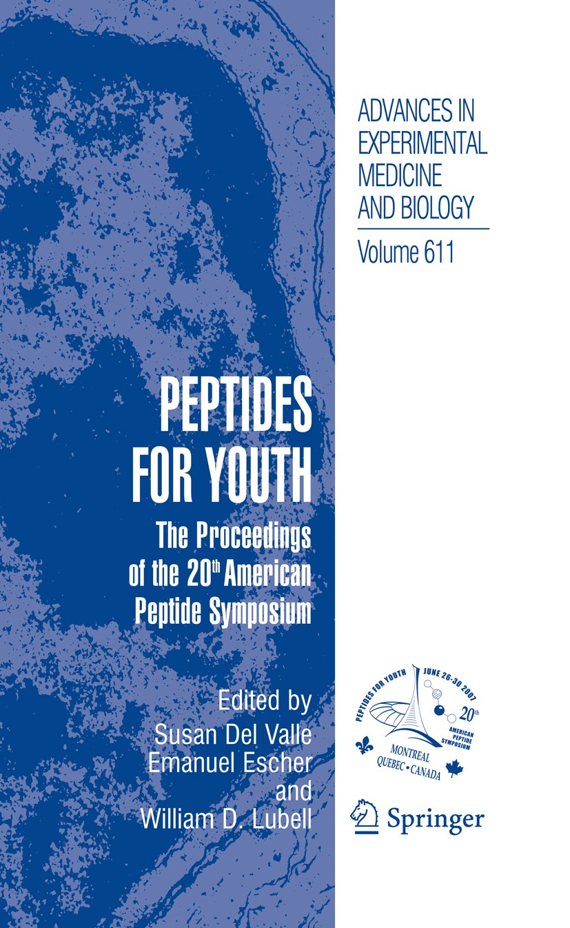 Titlebook: Peptides for Youth; The Proceedings of t Susan Del Valle,Emanuel Escher,William D. Lubell Conference proceedings 2009 The Editor(s) (if app Titlebook: Peptides for Youth; The Proceedings of t Susan Del Valle,Emanuel Escher,William D. Lubell Conference proceedings 2009 The Editor(s) (if app