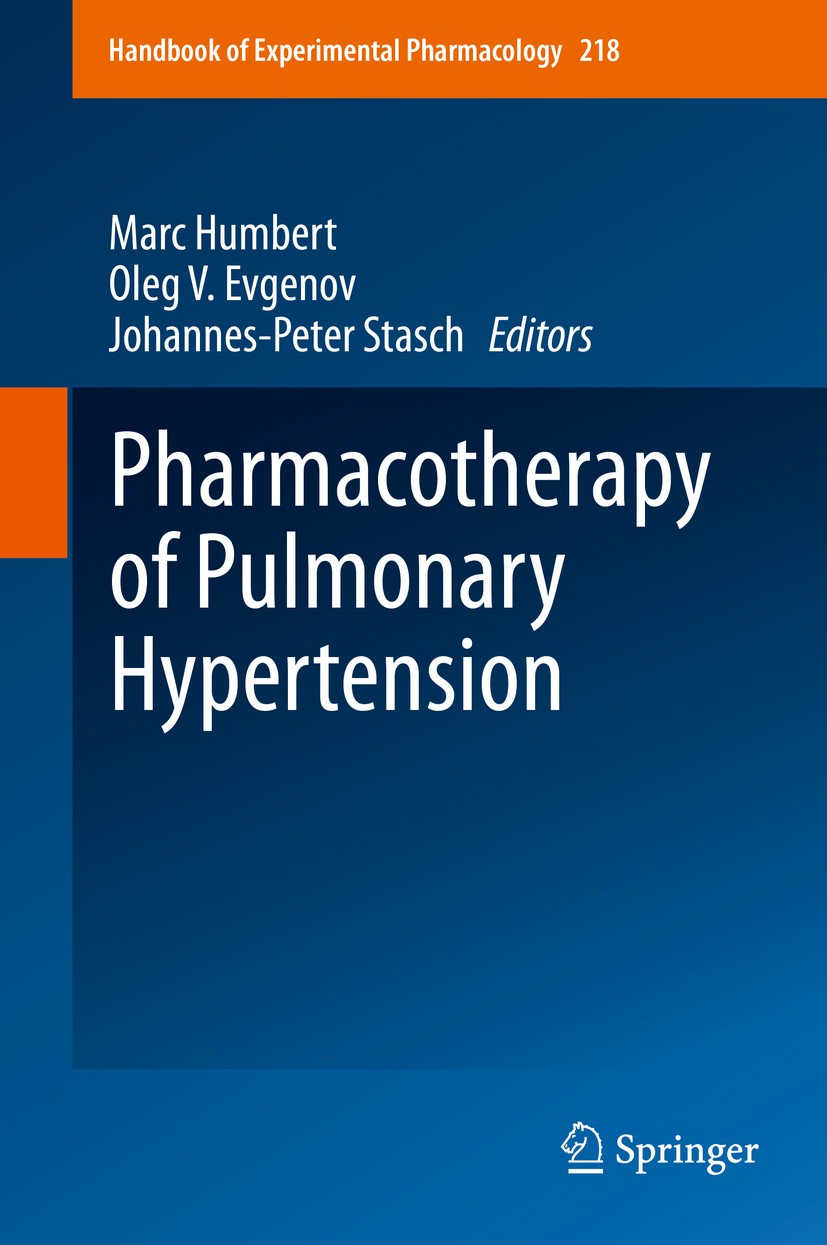 Titlebook: Pharmacotherapy of Pulmonary Hypertension; Marc Humbert,Oleg V. Evgenov,Johannes-Peter Stasch Book 20131st edition Springer-Verlag Berlin Titlebook: Pharmacotherapy of Pulmonary Hypertension; Marc Humbert,Oleg V. Evgenov,Johannes-Peter Stasch Book 20131st edition Springer-Verlag Berlin
