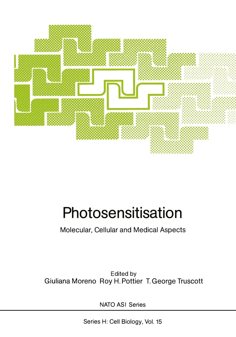 Titlebook: Photosensitisation; Molecular, Cellular Giuliana Moreno,Roy Henry Pottier,Terence George T Conference proceedings 1988 Springer- Verlag Be Titlebook: Photosensitisation; Molecular, Cellular Giuliana Moreno,Roy Henry Pottier,Terence George T Conference proceedings 1988 Springer- Verlag Be