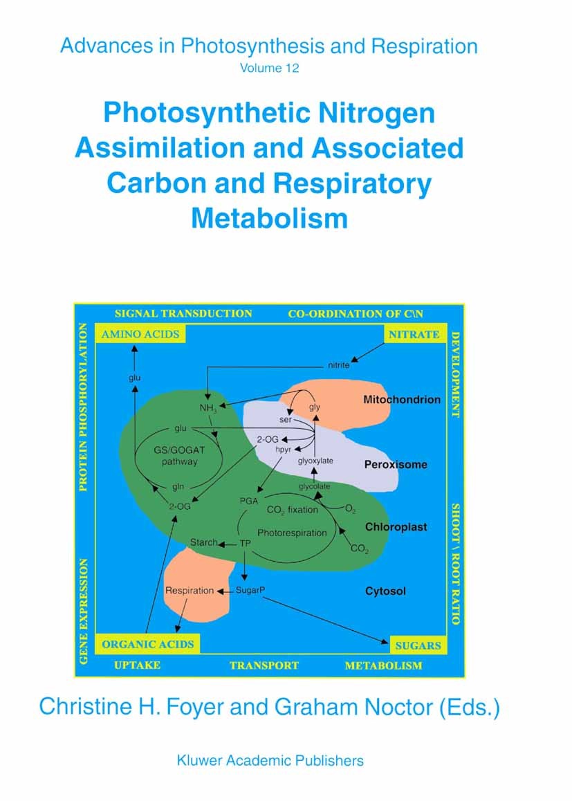 Titlebook: Photosynthetic Nitrogen Assimilation and Associated Carbon and Respiratory Metabolism; Christine H. Foyer,Graham Noctor Book 2002 Springer Titlebook: Photosynthetic Nitrogen Assimilation and Associated Carbon and Respiratory Metabolism; Christine H. Foyer,Graham Noctor Book 2002 Springer