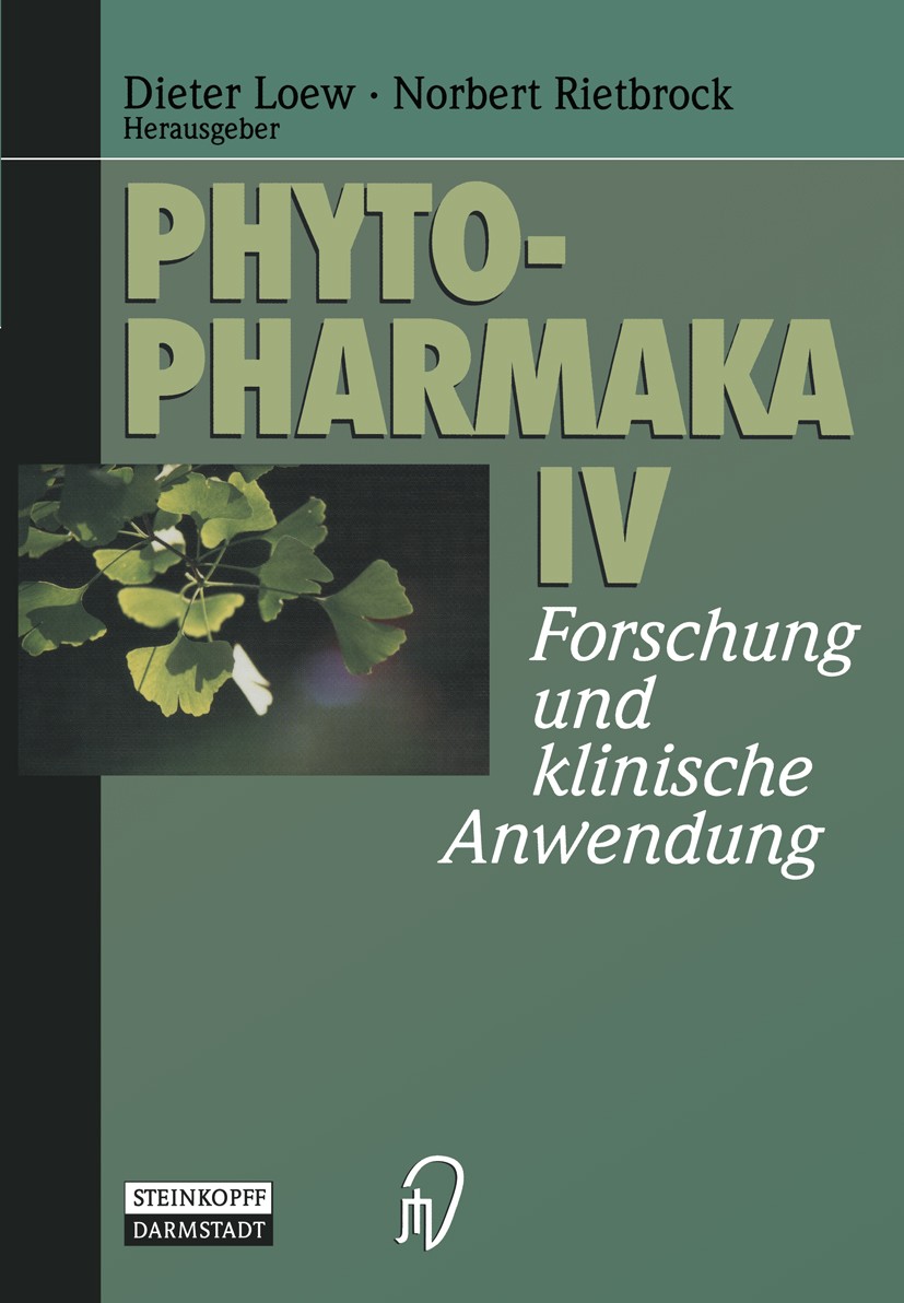 Titlebook: Phytopharmaka IV; Forschung und klinis Dieter Loew,Norbert Rietbrock Conference proceedings 1998 Dr. Dietrich Steinkopff Verlag, GmbH & Co. Titlebook: Phytopharmaka IV; Forschung und klinis Dieter Loew,Norbert Rietbrock Conference proceedings 1998 Dr. Dietrich Steinkopff Verlag, GmbH & Co.