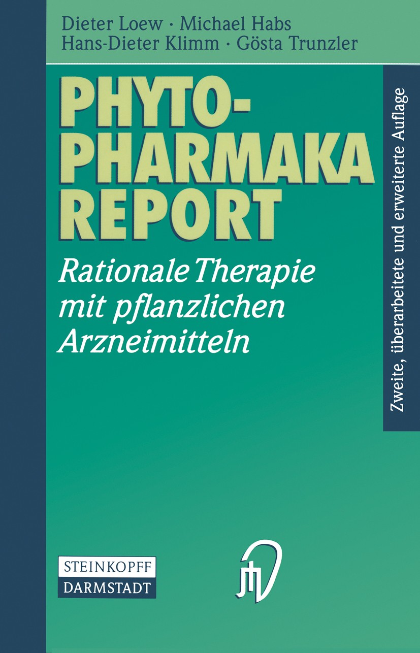 Titlebook: Phytopharmaka-Report; Rationale Therapie m Dieter Loew,Michael Habs,Gösta Trunzler Book 1999Latest edition Dr. Dietrich Steinkopff Verlag, Titlebook: Phytopharmaka-Report; Rationale Therapie m Dieter Loew,Michael Habs,Gösta Trunzler Book 1999Latest edition Dr. Dietrich Steinkopff Verlag,