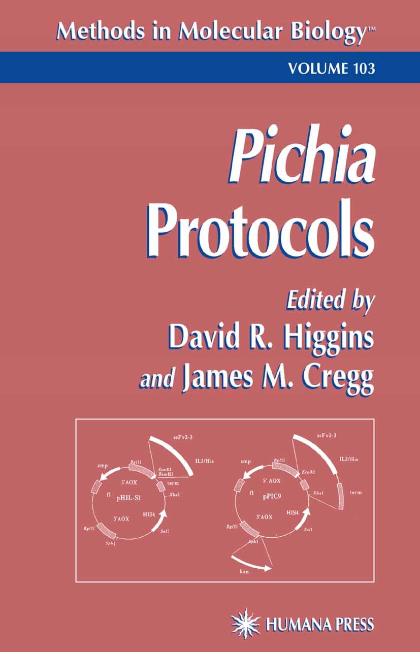 Titlebook: Pichia Protocols; David R. Higgins,James M. Cregg Book Apr 20141st edition Humana Press 1998 HIV.Peroxisom.antibody.biology.gene.gene expr Titlebook: Pichia Protocols; David R. Higgins,James M. Cregg Book Apr 20141st edition Humana Press 1998 HIV.Peroxisom.antibody.biology.gene.gene expr