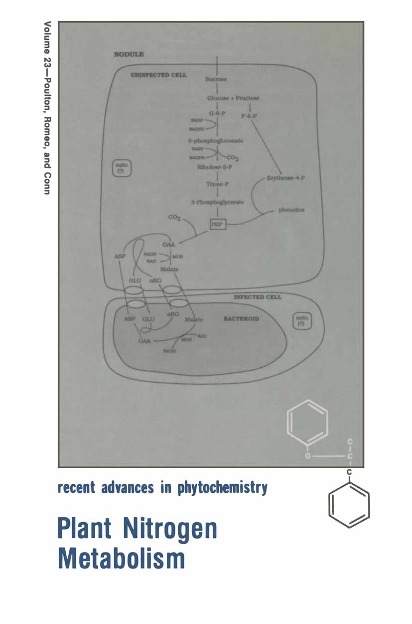 Titlebook: Plant Nitrogen Metabolism; Jonathan E. Poulton,John T. Romeo,Eric E. Conn Book 1989 Plenum Press, New York 1989 Amino acid.Assimilat.Gluta Titlebook: Plant Nitrogen Metabolism; Jonathan E. Poulton,John T. Romeo,Eric E. Conn Book 1989 Plenum Press, New York 1989 Amino acid.Assimilat.Gluta