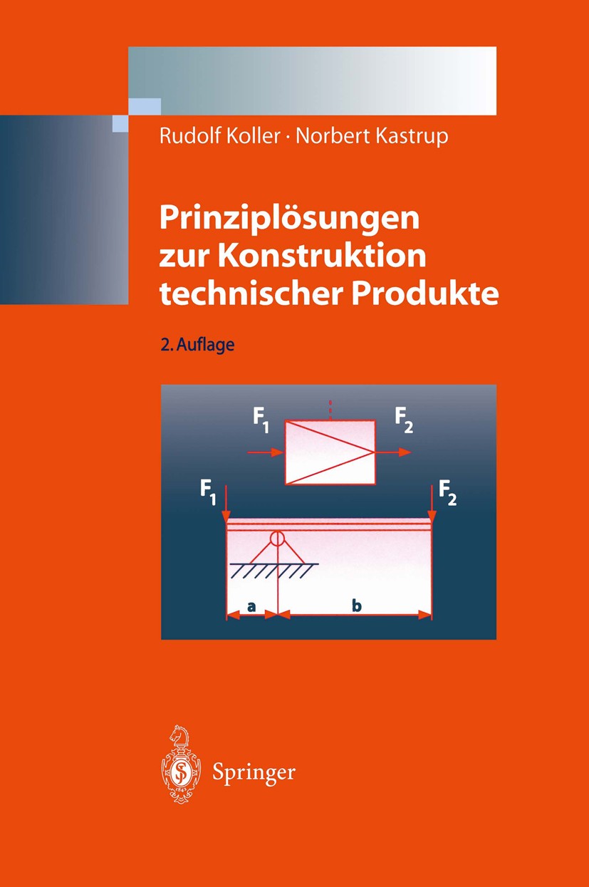 Titlebook: Prinziplösungen zur Konstruktion technischer Produkte; Rudolf Koller,Norbert Kastrup Book 1998Latest edition Springer-Verlag Berlin Heidel Titlebook: Prinziplösungen zur Konstruktion technischer Produkte; Rudolf Koller,Norbert Kastrup Book 1998Latest edition Springer-Verlag Berlin Heidel