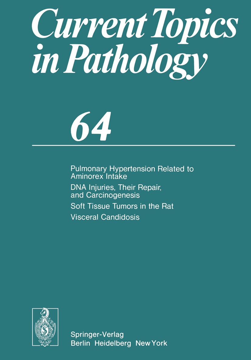 Titlebook: Pulmonary Hypertension Related to Aminorex Intake DNA Injuries, Their Repair, and Carcinogenesis Sof; C. L. Berry,J. Nesland,Y. Watanabe C Titlebook: Pulmonary Hypertension Related to Aminorex Intake DNA Injuries, Their Repair, and Carcinogenesis Sof; C. L. Berry,J. Nesland,Y. Watanabe C