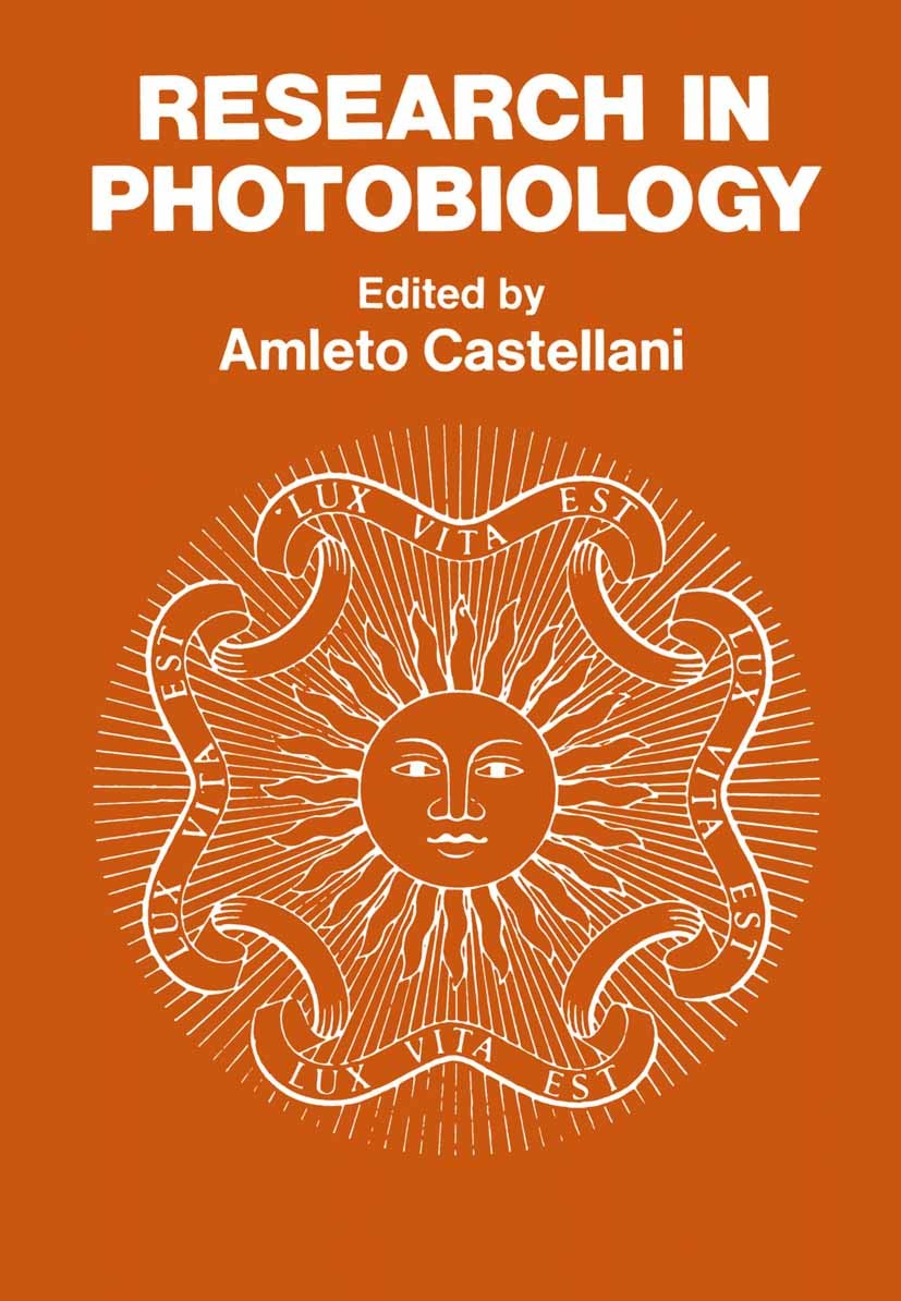 Titlebook: Research in Photobiology; Amleto Castellani Book 1977 Plenum Press, New York 1977 Chloroplast.Phytochrome.Protein.bacteria.development.ene Titlebook: Research in Photobiology; Amleto Castellani Book 1977 Plenum Press, New York 1977 Chloroplast.Phytochrome.Protein.bacteria.development.ene