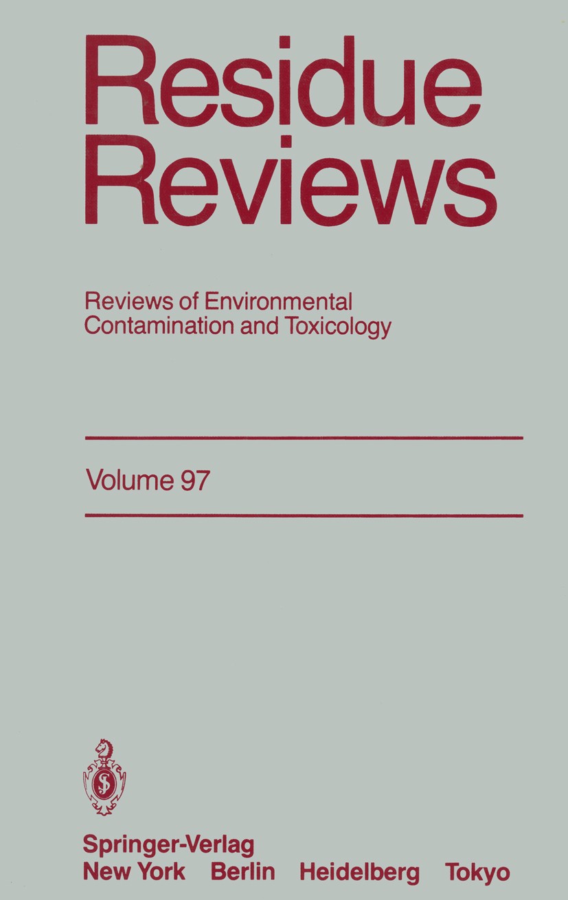 Titlebook: Residue Reviews; Reviews of Environme Francis A. Gunther Conference proceedings 1986 Springer-Verlag New York Inc. 1986 1,3-Dichloropropene Titlebook: Residue Reviews; Reviews of Environme Francis A. Gunther Conference proceedings 1986 Springer-Verlag New York Inc. 1986 1,3-Dichloropropene