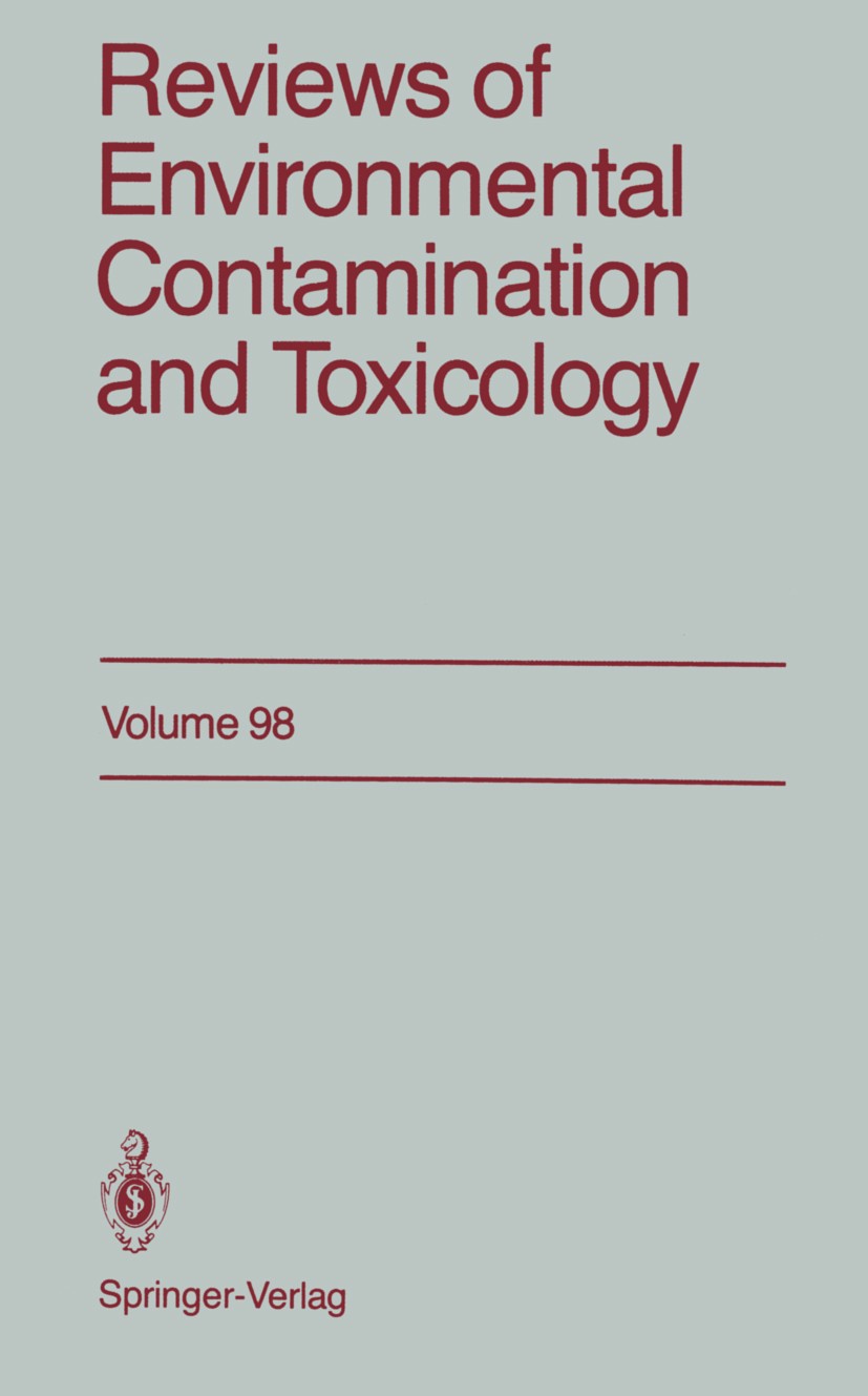 Titlebook: Reviews of Environmental Contamination and Toxicology; Continuation of Resi George W. Ware Book 1987 Springer-Verlag New York Inc. 1987 Pho Titlebook: Reviews of Environmental Contamination and Toxicology; Continuation of Resi George W. Ware Book 1987 Springer-Verlag New York Inc. 1987 Pho