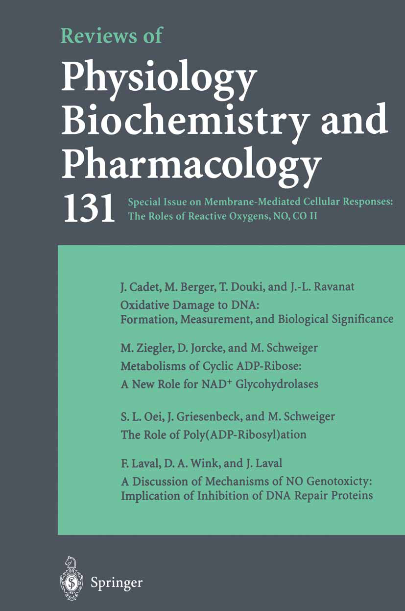 Titlebook: Reviews of Physiology, Biochemistry and Pharmacology 131; Special Issue on Mem Book 1997 The Editor(s) (if applicable) and The Author(s), Titlebook: Reviews of Physiology, Biochemistry and Pharmacology 131; Special Issue on Mem Book 1997 The Editor(s) (if applicable) and The Author(s),