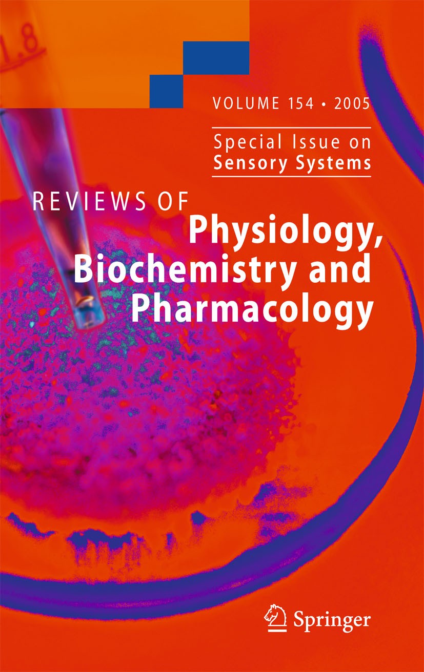 Titlebook: Reviews of Physiology, Biochemistry and Pharmacology 154; S.G. Amara,E. Bamberg,M. Schweiger Book 2005 The Editor(s) (if applicable) and T Titlebook: Reviews of Physiology, Biochemistry and Pharmacology 154; S.G. Amara,E. Bamberg,M. Schweiger Book 2005 The Editor(s) (if applicable) and T