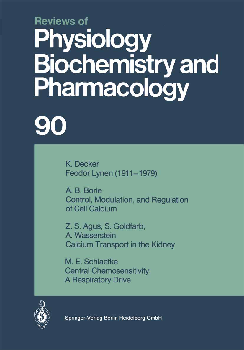 Titlebook: Reviews of Physiology, Biochemistry and Pharmacology; Volume: 90 R. H. Adrian,H. zur Hausen,A. Weber Book 1981 The Editor(s) (if applicable Titlebook: Reviews of Physiology, Biochemistry and Pharmacology; Volume: 90 R. H. Adrian,H. zur Hausen,A. Weber Book 1981 The Editor(s) (if applicable
