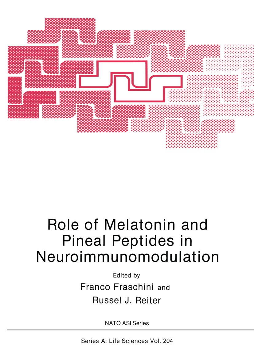 Titlebook: Role of Melatonin and Pineal Peptides in Neuroimmunomodulation; Franco Fraschini,Russel J. Reiter Book 1991 Springer Science+Business Medi Titlebook: Role of Melatonin and Pineal Peptides in Neuroimmunomodulation; Franco Fraschini,Russel J. Reiter Book 1991 Springer Science+Business Medi