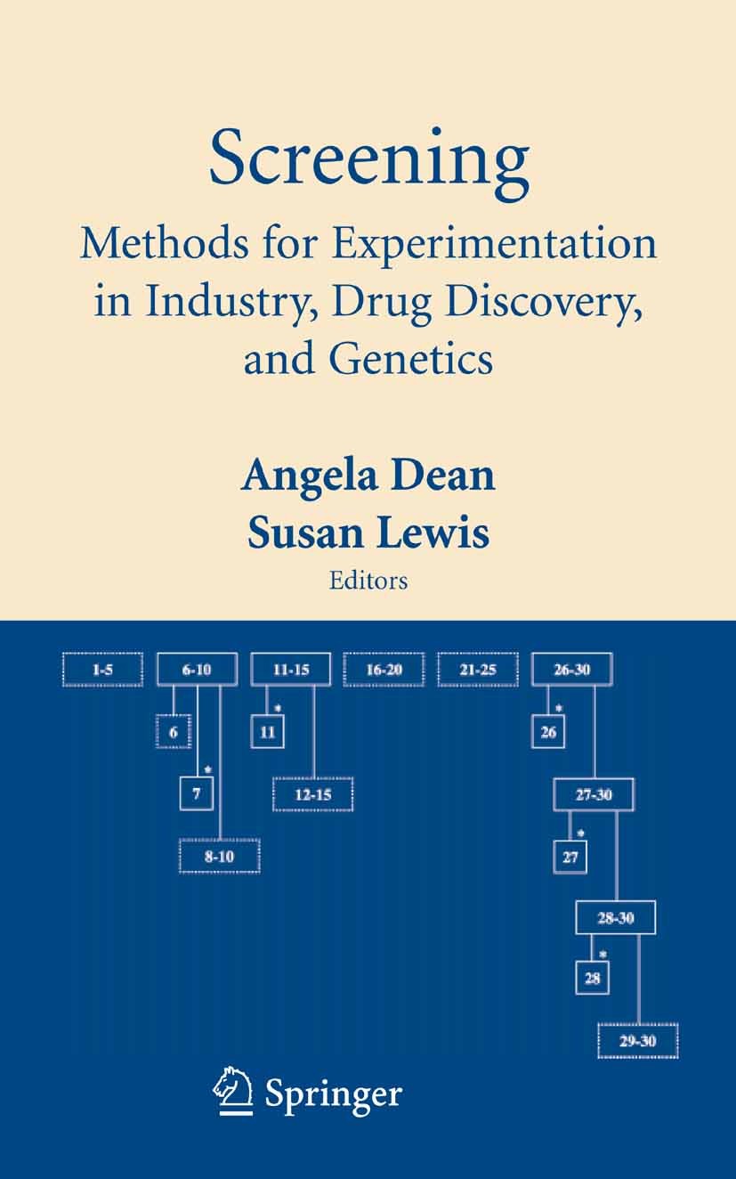 Titlebook: Screening; Methods for Experime Angela Dean,Susan Lewis Book 2006 Springer-Verlag New York 2006 Medical Screening.Methodologie.Radiologiein Titlebook: Screening; Methods for Experime Angela Dean,Susan Lewis Book 2006 Springer-Verlag New York 2006 Medical Screening.Methodologie.Radiologiein