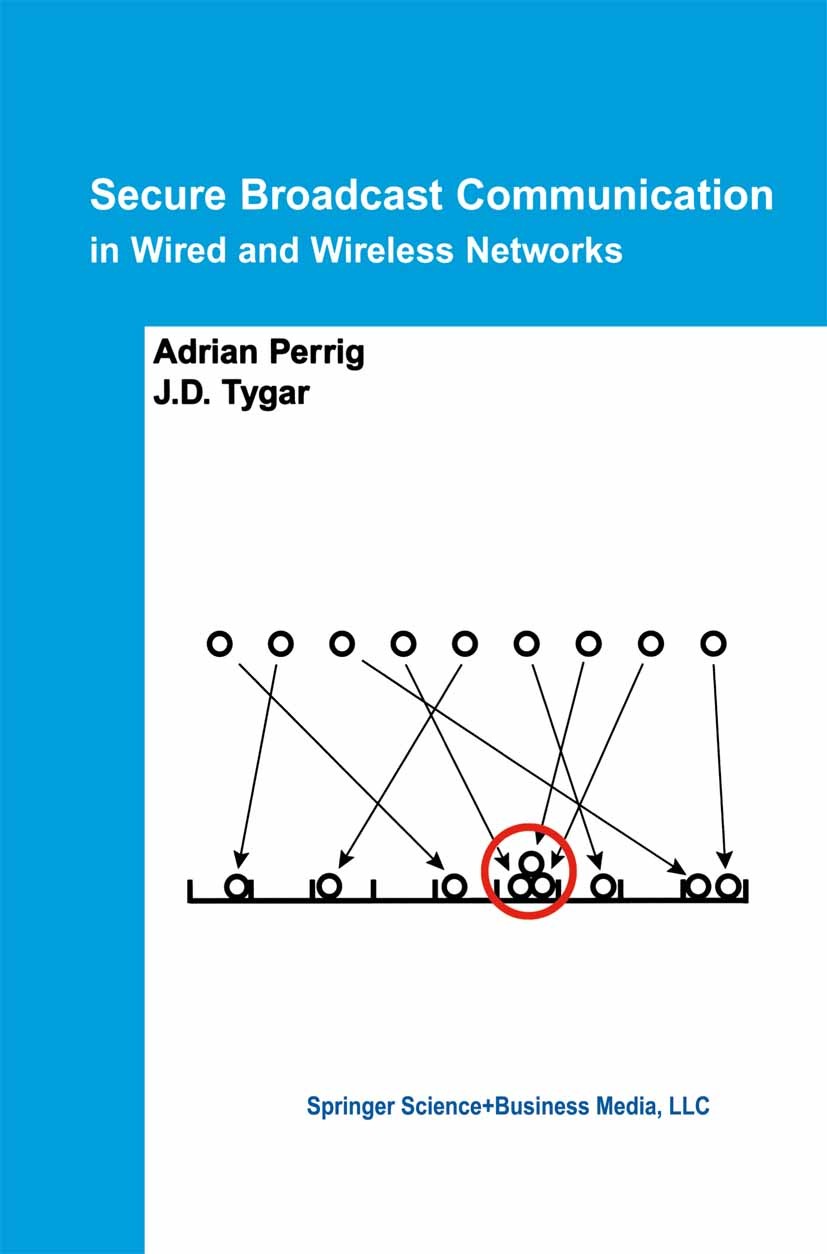 Titlebook: Secure Broadcast Communication; In Wired and Wireles Adrian Perrig,J. D. Tygar Book 2003 Springer Science+Business Media New York 2003 Eval Titlebook: Secure Broadcast Communication; In Wired and Wireles Adrian Perrig,J. D. Tygar Book 2003 Springer Science+Business Media New York 2003 Eval