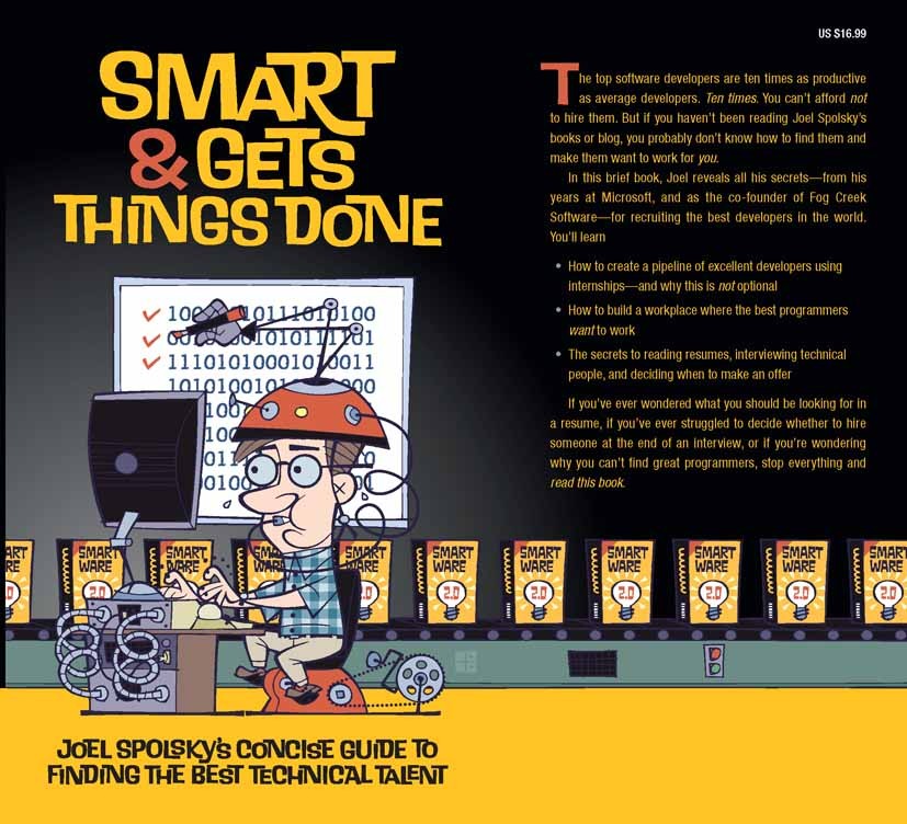 Titlebook: Smart and Gets Things Done; Joel Spolsky‘s Conci Joel Spolsky Book 2007 Avram Joel Spolsky 2007 average.blog.field.form.information.recruit Titlebook: Smart and Gets Things Done; Joel Spolsky‘s Conci Joel Spolsky Book 2007 Avram Joel Spolsky 2007 average.blog.field.form.information.recruit