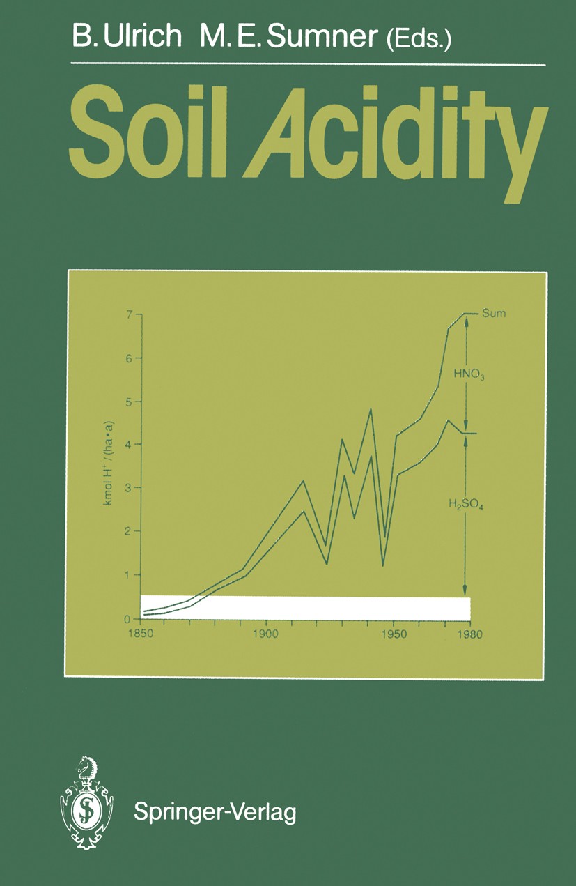 Titlebook: Soil Acidity; B. Ulrich,M. E. Sumner Book 1991 Springer-Verlag Berlin Heidelberg 1991 Aluminium-Toxität.Boden.Bodenchemie.Bodenmineralien. Titlebook: Soil Acidity; B. Ulrich,M. E. Sumner Book 1991 Springer-Verlag Berlin Heidelberg 1991 Aluminium-Toxität.Boden.Bodenchemie.Bodenmineralien.