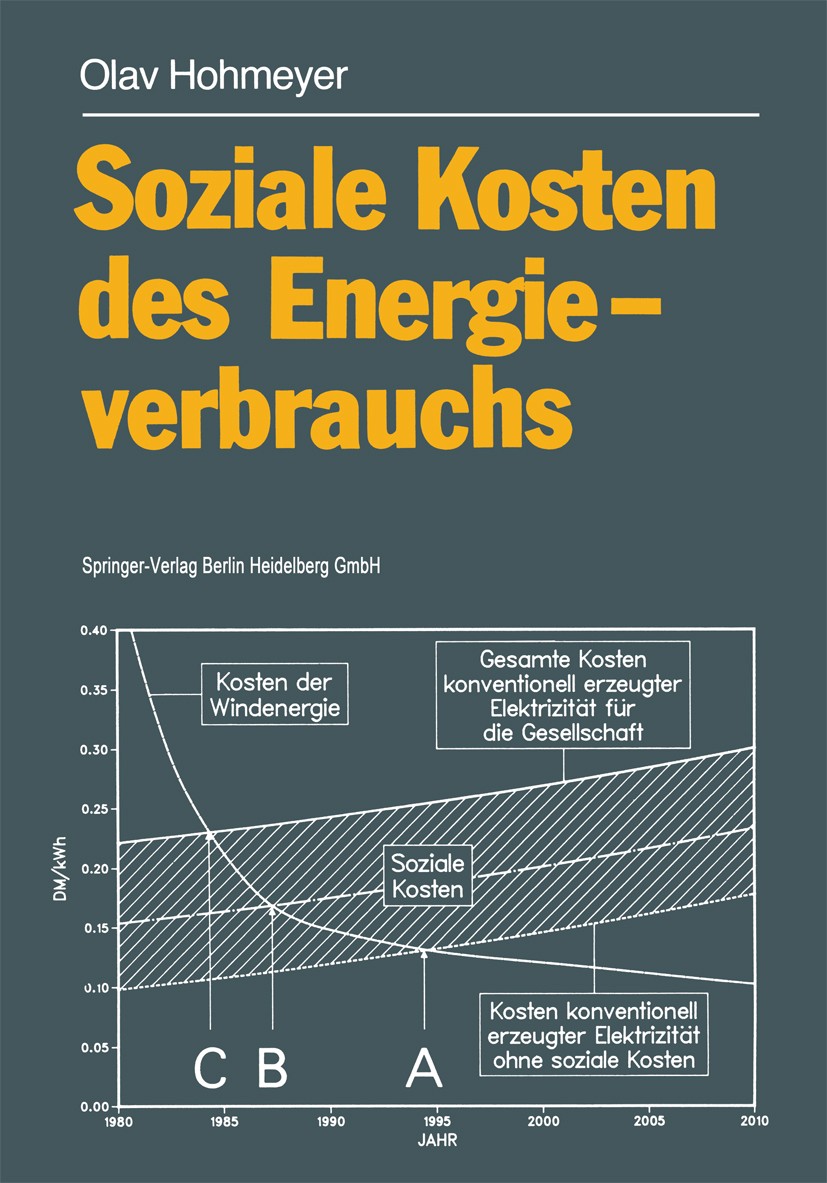 Titlebook: Soziale Kosten des Energieverbrauchs; Externe Effekte des Olav Hohmeyer Book 19881st edition Springer-Verlag Berlin Heidelberg 1988 Energi Titlebook: Soziale Kosten des Energieverbrauchs; Externe Effekte des Olav Hohmeyer Book 19881st edition Springer-Verlag Berlin Heidelberg 1988 Energi