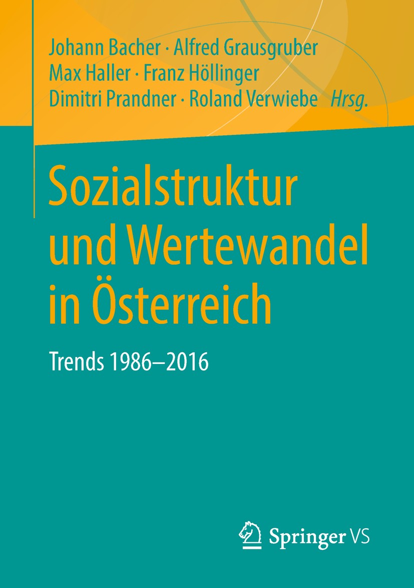 Titlebook: Sozialstruktur und Wertewandel in Österreich; Trends 1986-2016 Johann Bacher,Alfred Grausgruber,Roland Verwiebe Book 2019 Springer Fachmedi Titlebook: Sozialstruktur und Wertewandel in Österreich; Trends 1986-2016 Johann Bacher,Alfred Grausgruber,Roland Verwiebe Book 2019 Springer Fachmedi
