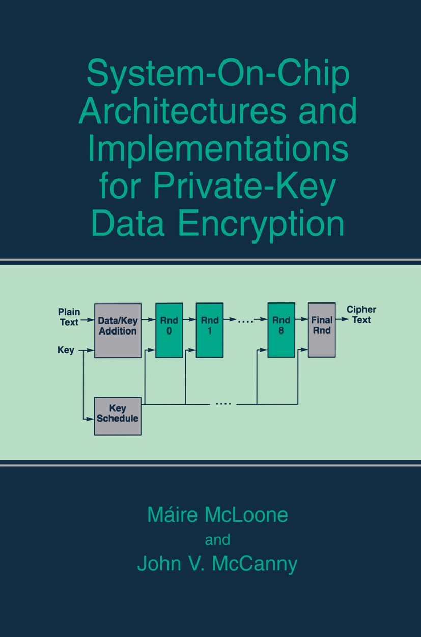 Titlebook: System-on-Chip Architectures and Implementations for Private-Key Data Encryption; Máire McLoone,John V. McCanny Book 2003 Kluwer Academic Titlebook: System-on-Chip Architectures and Implementations for Private-Key Data Encryption; Máire McLoone,John V. McCanny Book 2003 Kluwer Academic