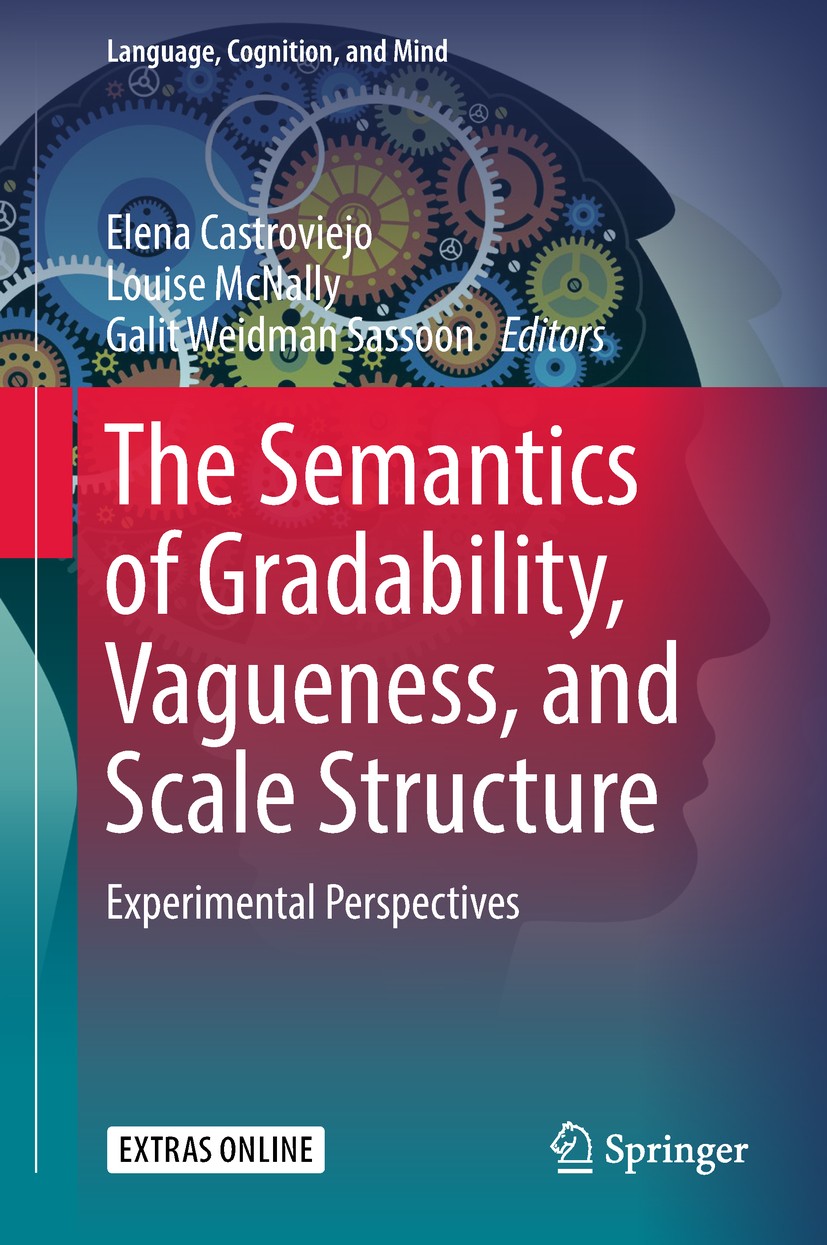 Titlebook: The Semantics of Gradability, Vagueness, and Scale Structure; Experimental Perspec Elena Castroviejo,Louise McNally,Galit Weidman Sas Book Titlebook: The Semantics of Gradability, Vagueness, and Scale Structure; Experimental Perspec Elena Castroviejo,Louise McNally,Galit Weidman Sas Book