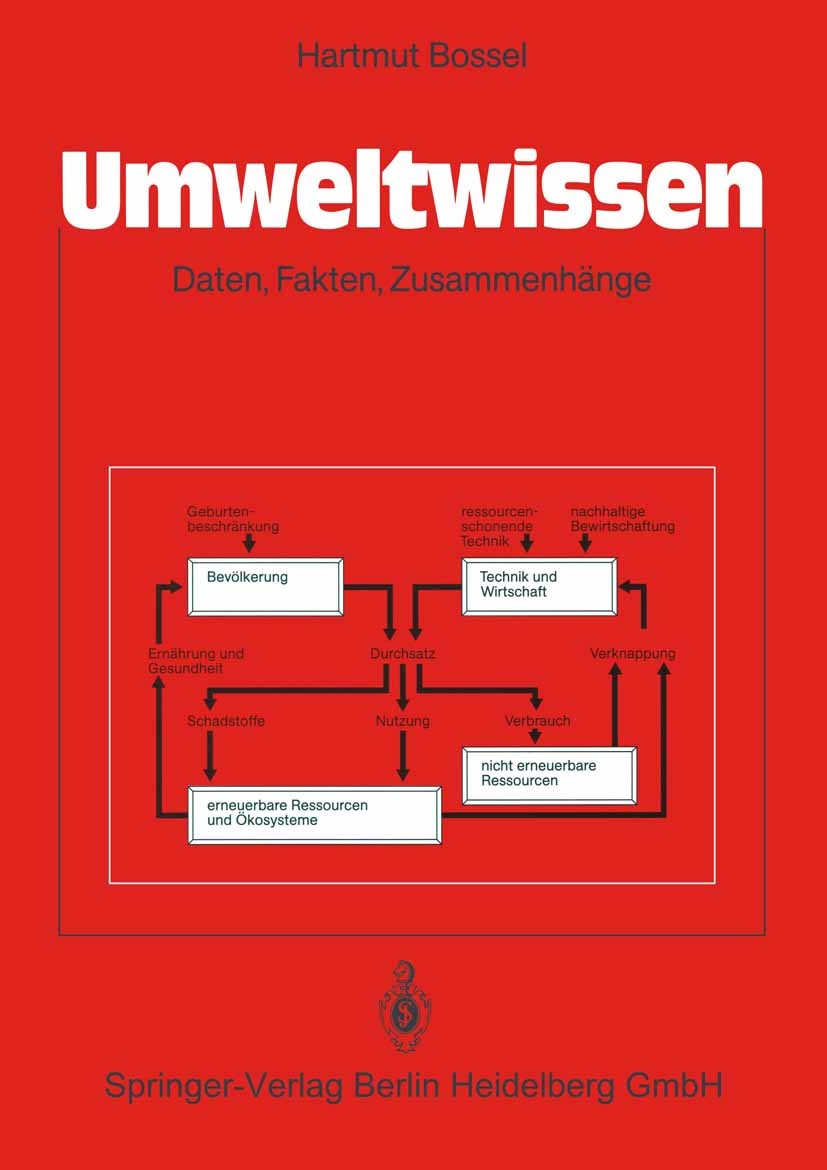 Titlebook: Umweltwissen; Daten, Fakten, Zusam Hartmut Bossel Textbook 19901st edition Springer-Verlag Berlin Heidelberg 1990 Klima.Umwelt.Umweltbelast Titlebook: Umweltwissen; Daten, Fakten, Zusam Hartmut Bossel Textbook 19901st edition Springer-Verlag Berlin Heidelberg 1990 Klima.Umwelt.Umweltbelast