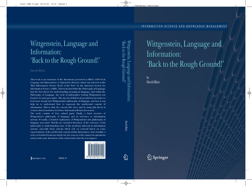 Titlebook: Wittgenstein, Language and Information: Titlebook: Wittgenstein, Language and Information: