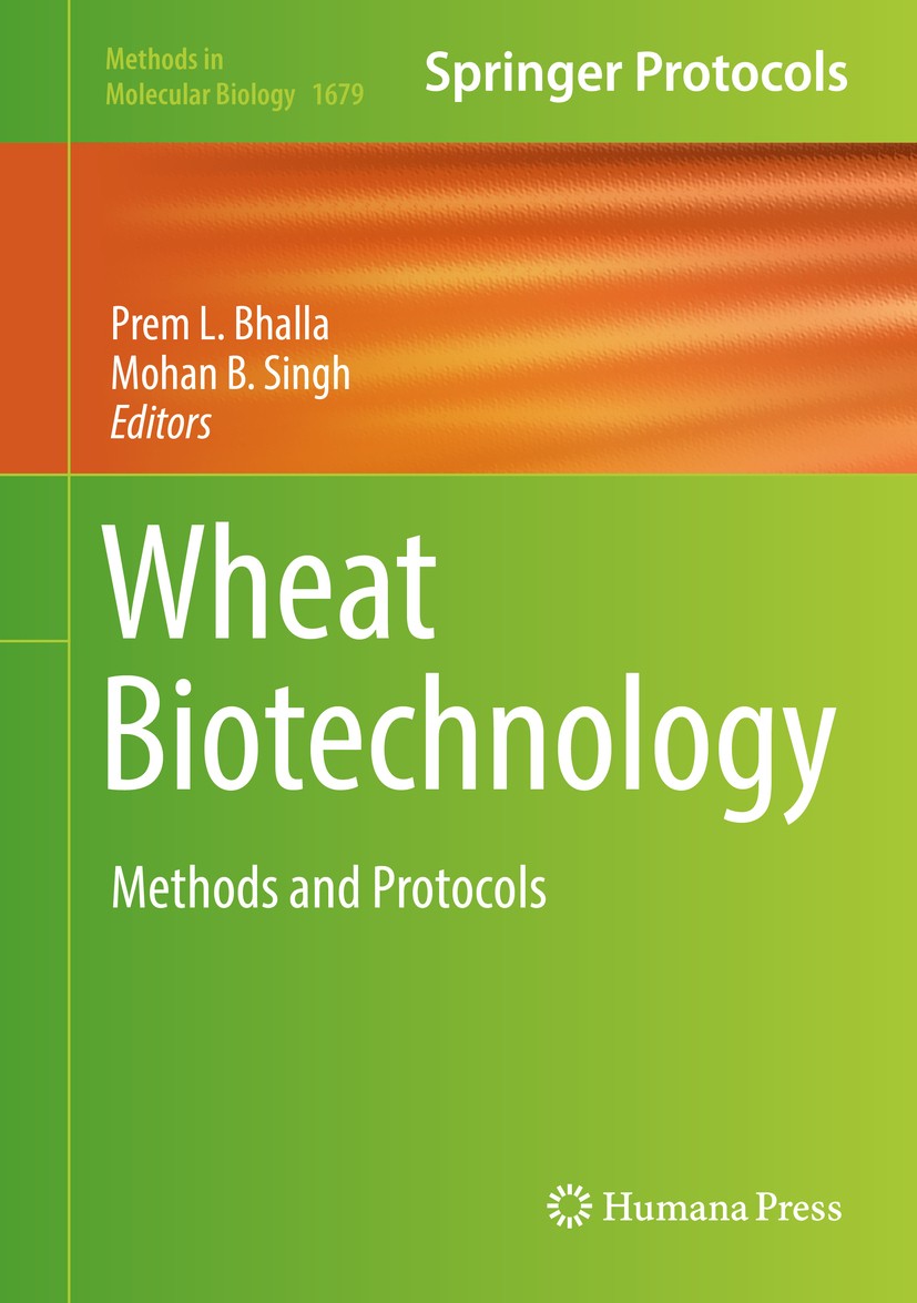 Titlebook: Wheat Biotechnology; Methods and Protocol Prem L. Bhalla,Mohan B. Singh Book 2017 Springer Science+Business Media LLC 2017 Biotechnological Titlebook: Wheat Biotechnology; Methods and Protocol Prem L. Bhalla,Mohan B. Singh Book 2017 Springer Science+Business Media LLC 2017 Biotechnological